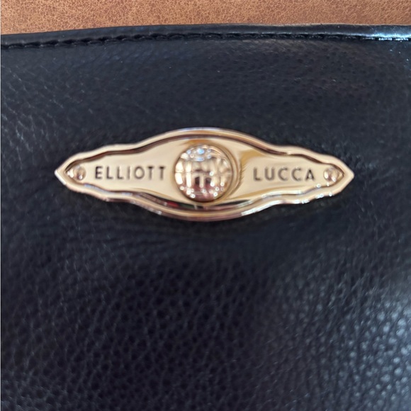 Elliott Lucca Black Leather Clutch